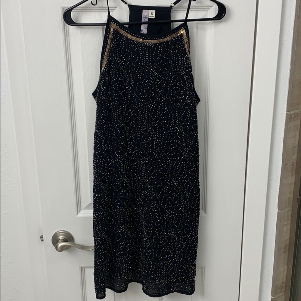 Alya beaded shift dress